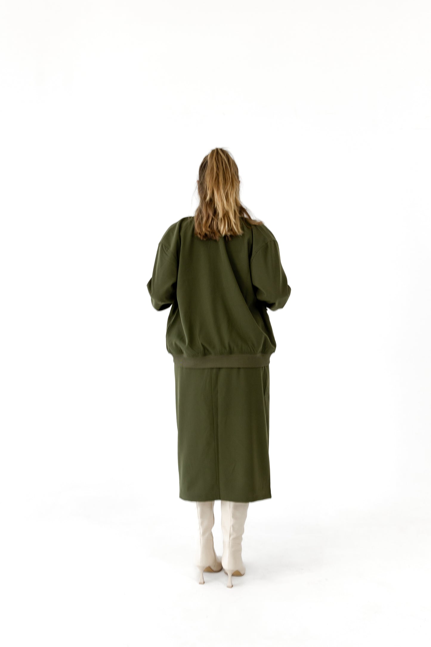 Ashly Tailored Bomber Jacket with Double Zip