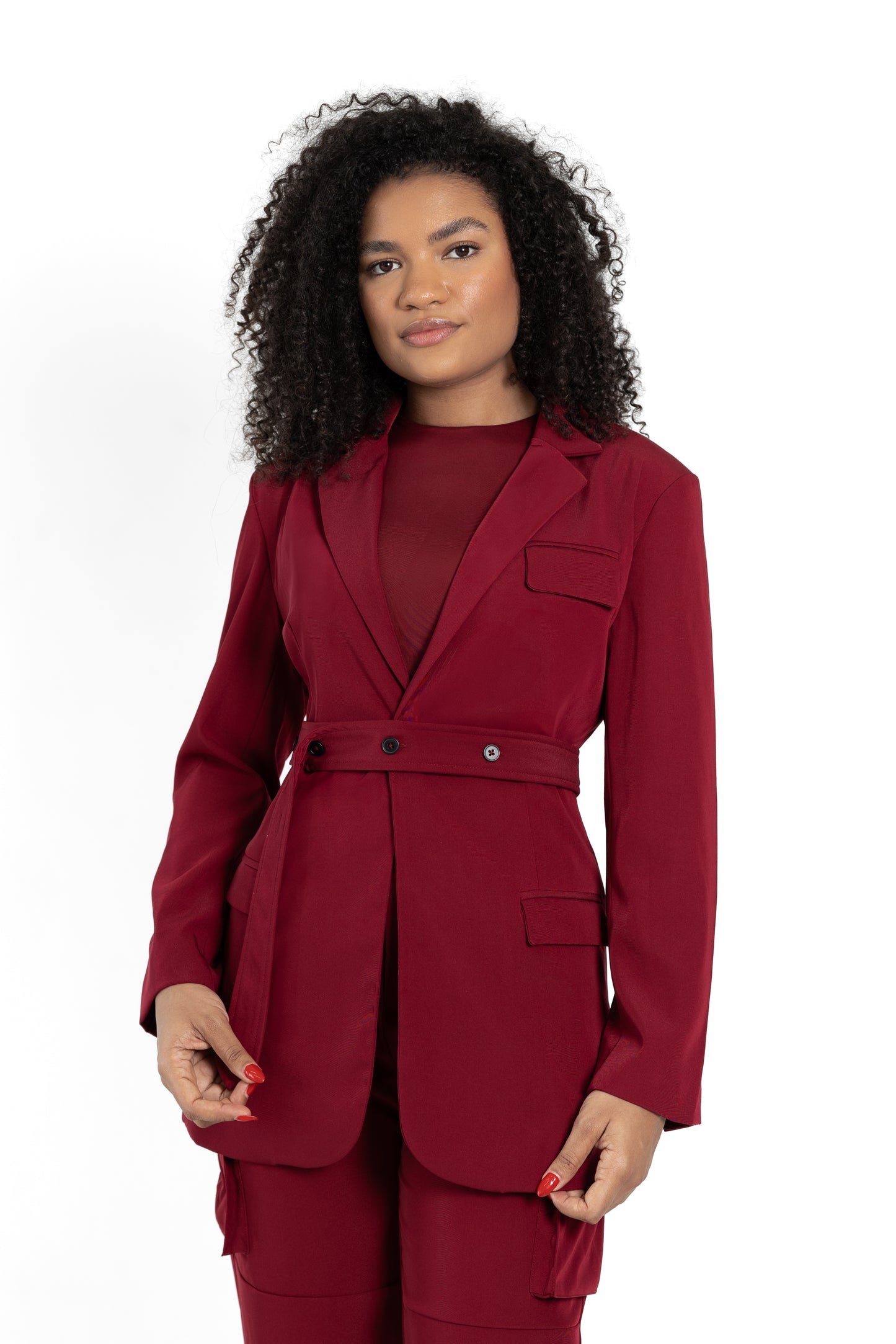 Kamali Oversized Blazer with Removable Belt