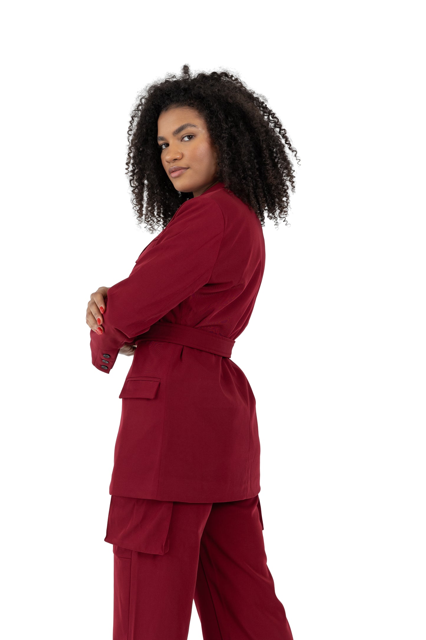 Kamali Oversized Blazer with Removable Belt